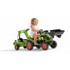 AKCE - FALK Šlapací traktor 2040N Claas Arion 410 s nakladačem, rypadlem a vlečkou