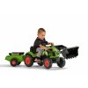 FALK Šlapací traktor 2040AM Claas Arion 410 s nakladačem a vlečkou - zelený
