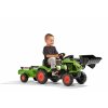 FALK Šlapací traktor 2040AM Claas Arion 410 s nakladačem a vlečkou - zelený
