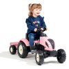 Falk šlapací traktor 2056L s přívěsem Country Star - růžový