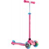 Globber dětská koloběžka Plus - Primo Plus Lights V2 - Svítící- Fuchsia/Sky Blue