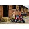 FALK Šlapací traktor 4000 VALTRA S4 s předním nakladačem a vlečkou