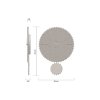 Designové kyvadlové hodiny 11-013-57 CalleaDesign Riz 54cm