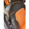 Autopotahy DACIA JOGGER, 5 MÍST, od r. 2021, VELVET EXCLUSIVE oranžové  + OPTIMÁL utěrka na auto i úklid Smart Microfiber zdarma v hodnotě 329,-Kč