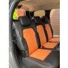 Autopotahy DACIA JOGGER, 5 MÍST, od r. 2021, VELVET EXCLUSIVE oranžové  + OPTIMÁL utěrka na auto i úklid Smart Microfiber zdarma v hodnotě 329,-Kč