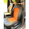 Autopotahy DACIA JOGGER, 5 MÍST, od r. 2021, VELVET EXCLUSIVE oranžové  + OPTIMÁL utěrka na auto i úklid Smart Microfiber zdarma v hodnotě 329,-Kč