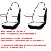 Autopotahy MAN TGX, 2 místa, 1+1, AUTHENTIC PREMIUM žakar červený  + OPTIK utěrka 20x20 cm Smart Microfiber zdarma v hodnotě 199,-Kč