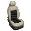 Autopotahy BMW X5 III F15, od r. 2013, AUTHENTIC LEATHER, béžovočerné  + OPTIMÁL utěrka na auto i úklid Smart Microfiber zdarma