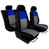 Autopotahy HYUNDAI i30 II, TYP GD, se zadní loketní op.,od 2012-2017, DUO šedo modré  + OPTIK utěrka 20x20 cm Smart Microfiber zdarma v hodnotě 199,-Kč