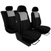 Autopotahy VOLKSWAGEN T-ROC, od r. 2017, DUE stříbrno černé  + OPTIK utěrka 20x20 cm Smart Microfiber zdarma v hodnotě 199,-Kč