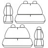 Autopotahy Volkswagen T5, 6 míst, 1+2,2+1 od r. 2003  - 2015, antracit  + OPTIK utěrka 20x20 cm Smart Microfiber zdarma v hodnotě 199,-Kč