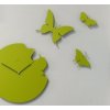 Designové hodiny Diamantini a Domeniconi Butterfly green 40cm