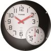 Nástěnné hodiny Twins 352 black 35cm