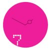 Designové nástěnné hodiny Diamantini a Domeniconi Seven 40cm D&D barvy kov starorůžový "fuchsia - magenta" lak