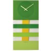 Designové nástěnné kyvadlové hodiny 2855gn Nextime Bold Stripes 38x19cm