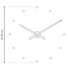 Designové nástěnné hodiny NOMON OJ růžové 80cm