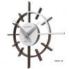Designové hodiny 10-018 CalleaDesign Crosshair 29cm (více barevných variant) Barva caffe latte-14 - RAL1019
