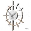 Designové hodiny 10-018 CalleaDesign Crosshair 29cm (více barevných variant) Barva caffe latte-14 - RAL1019