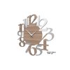 Designové hodiny 10-020n CalleaDesign Russel 45cm (více dekorů dýhy) Dýha tmavý dub - 83