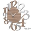 Designové hodiny 10-020n CalleaDesign Russel 45cm (více dekorů dýhy) Dýha zebrano - 87