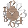 Designové hodiny 10-020n CalleaDesign Russel 45cm (více dekorů dýhy) Dýha zebrano - 87