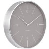 Designové nástěnné hodiny 5682GY Karlsson 28cm