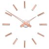 Designové nalepovací hodiny Future Time FT9600CO Modular copper 60cm