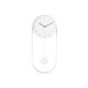 Designové kyvadlové nástěnné hodiny 5822WH Karlsson 50cm