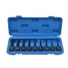 Sada zástrčných úderových hlavic XZN (Spline), 1/2", M4 - M16, 9 kusů QUATROS