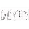 Autopotahy Volkswagen Passat B 6, sedan, od r 2005, černé  + OPTIK utěrka 20x20 cm Smart Microfiber zdarma v hodnotě 199,-Kč