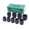 Sada nástrčných hlavic 1", úderových, 24-50 mm, 9 kusů - JONNESWAY S03A8309S