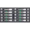 Modul pěnový - zástrčné hlavice TORX a RIBE 1/2", sada 25 ks - JONNESWAY S07H4125KV