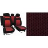 Autopotahy VW Golf V, 03-09, dělené zadní opěradlo, BEZ zadní loketní opěrky, VIP červené  + OPTIK utěrka 20x20 cm Smart Microfiber zdarma