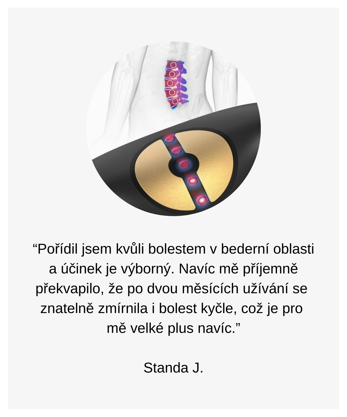 Reference bederní páteř