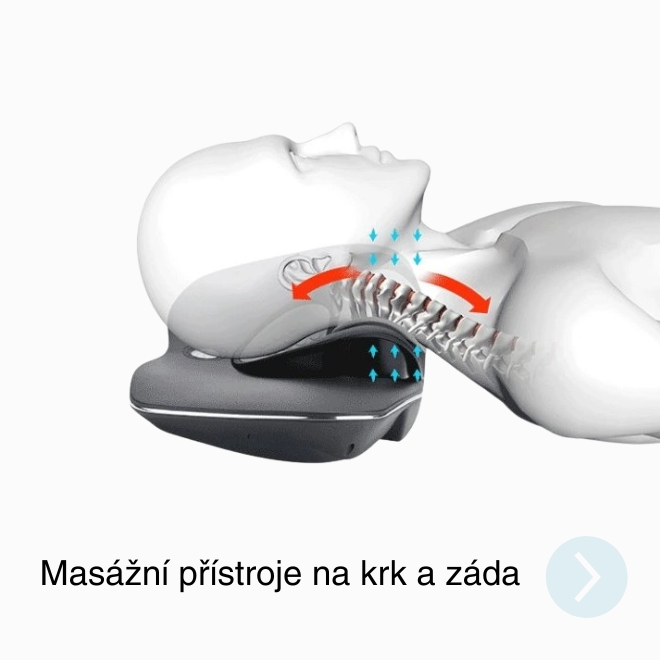 Masážní přístroje na krční páteř a záda