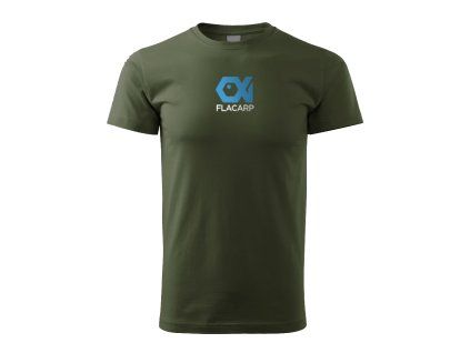FLACARP triko military s barevným potiskem