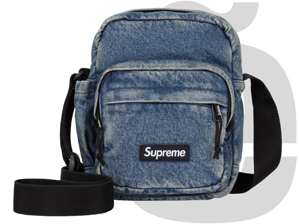 バッグ Supreme Denim MessengerBag Washed Indigo Supreme Denim Shoulder Bag (Washed Indigo) - Flace