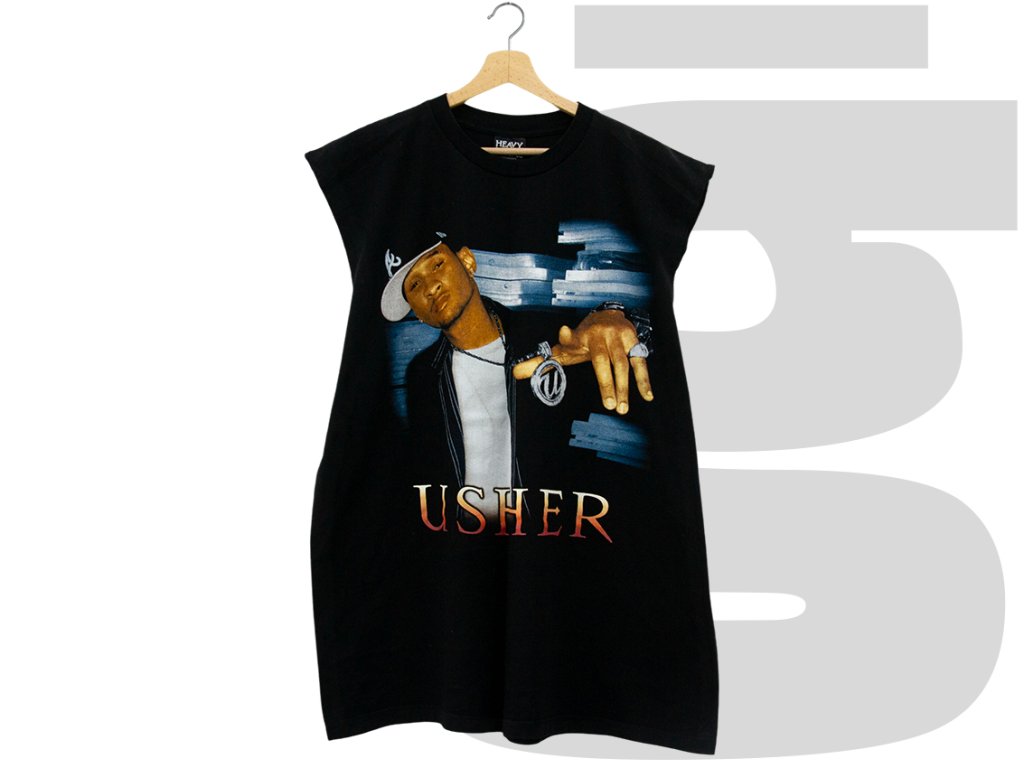 Usher Vintage Tank Top (Black)