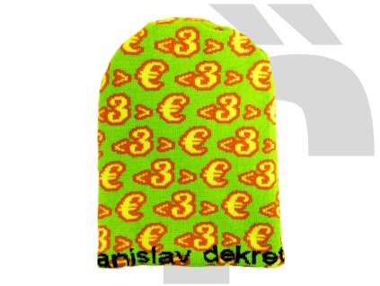 Branislav Dekrét <3 > € Logo Beanie (Green/Yellow)