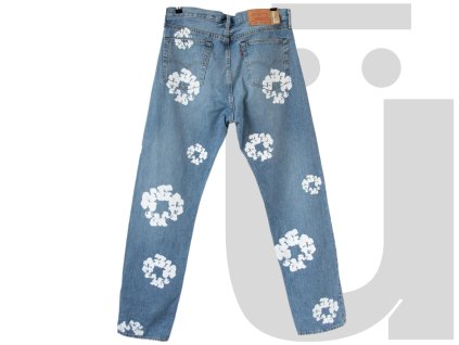 Denim Tears x Levi's Cotton Wreath Straigh Leg Jeans (Blue)