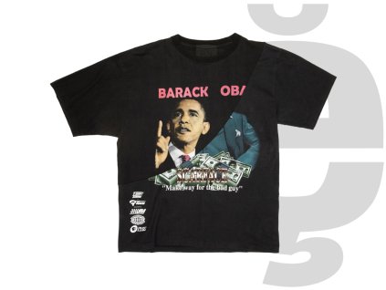 T-Shirt Tuning Obama Scarface Split Tee (Black)
