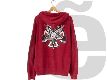 Independent x Thrasher Pentagram Cross Hoodie (Burgundy)