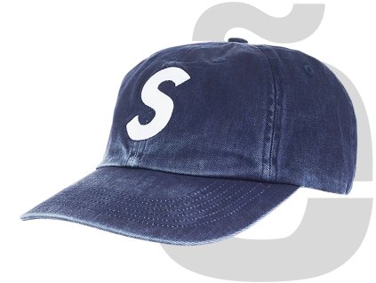 supreme pigment print s logo 6 panel fw23 navy 1 copy