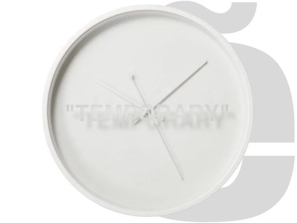 "Virgil Abloh x Ikea Markerad Temporary Wall Clock (White) "