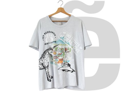 JOY RSRCH Overprinted Vintage Tee (Heather Blue)