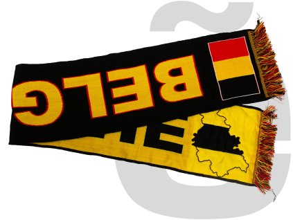 Belgique Map Scarf (Black)
