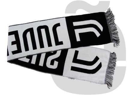 Juventus FC Football Scarf (White/Black)