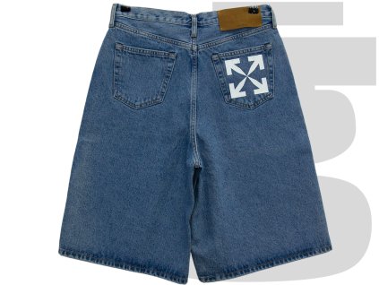 Off-White Skate Arrow Denim Shorts (Blue)