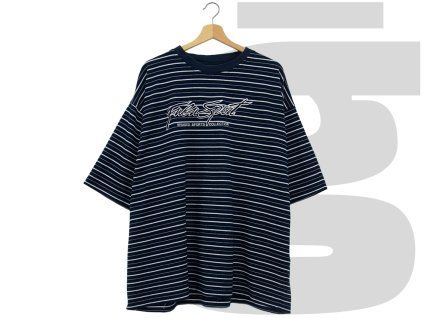 Fubu Sports Striped Tee (Navy)