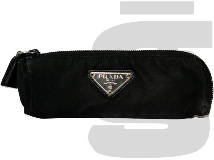 Prada Nylon Vela Necessaire Pen Case (Black)